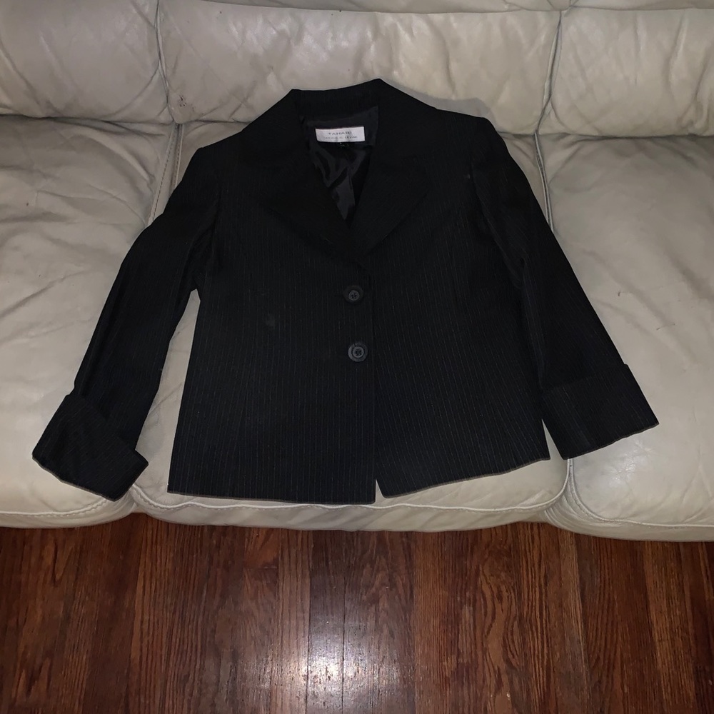 Black pinstripe blazer - Picture 1 of 2